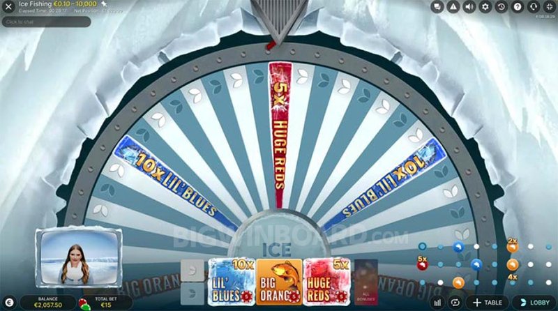 Best ice fishing gambling game in United Kigdom